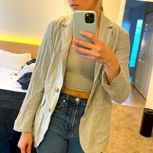 Crop top AND blazer set